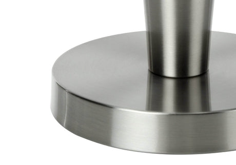 Set of 2 Contemporary Nickel Metal Table Lamps With USB - Sleep Galleria