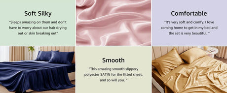 Silky Soft Satin Sheet Set - Calmora - Sleep Galleria
