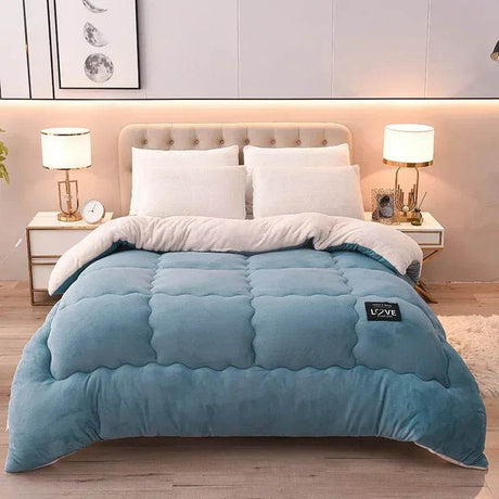 Soft Lamb Cashmere Wool Thickened Winter Blanket - Calmora - Sleep Galleria