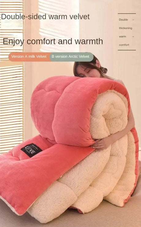 Soft Lamb Cashmere Wool Thickened Winter Blanket - Calmora - Sleep Galleria
