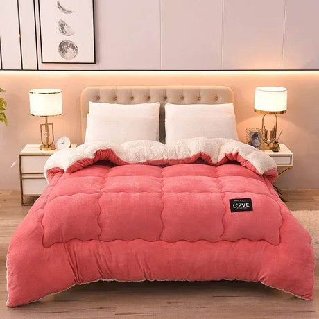 Soft Lamb Cashmere Wool Thickened Winter Blanket - Calmora - Sleep Galleria