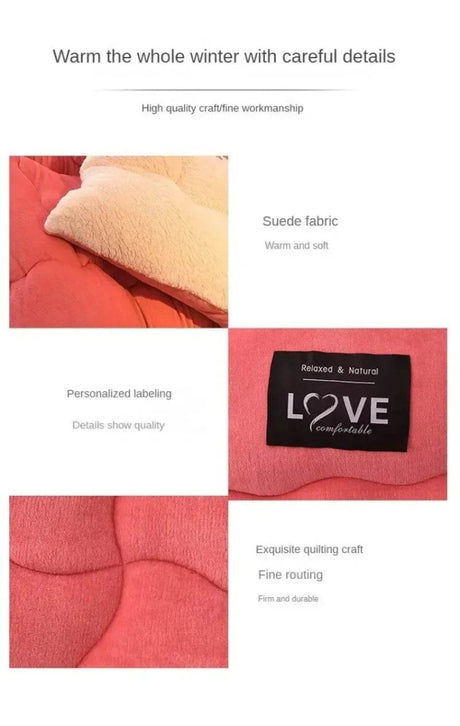 Soft Lamb Cashmere Wool Thickened Winter Blanket - Calmora - Sleep Galleria