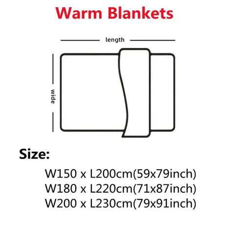 Soft Lamb Cashmere Wool Thickened Winter Blanket - Calmora - Sleep Galleria