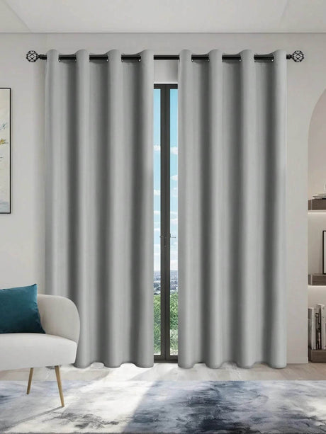 Solid Blackout Curtain Panel With Grommet Top - Calmora - Sleep Galleria