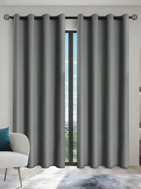Solid Blackout Curtain Panel With Grommet Top - Calmora - Sleep Galleria