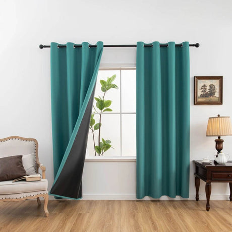 Solid Blackout Curtain Panel With Grommet Top - Calmora - Sleep Galleria