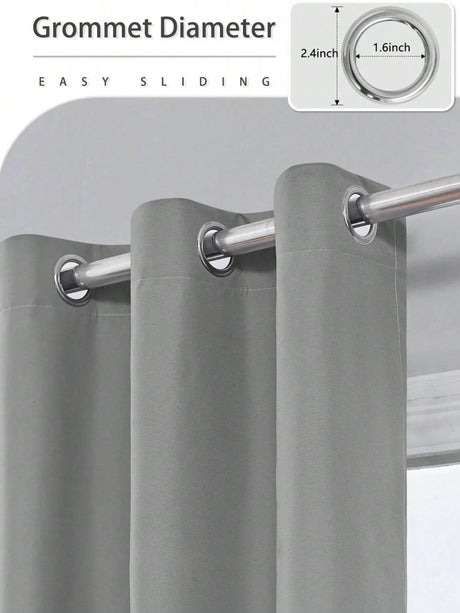 Solid Blackout Curtain Panel With Grommet Top - Calmora - Sleep Galleria