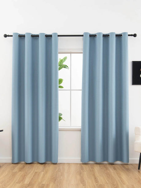 Solid Blackout Curtain Panel With Grommet Top - Calmora - Sleep Galleria