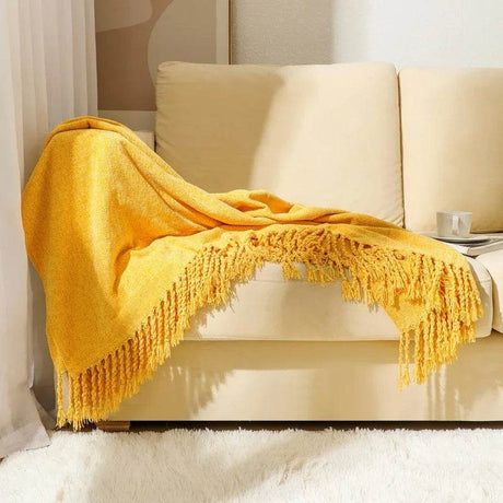 Summer Lightweight Chenille Knit Portable Throw Blanket - Sleep Galleria