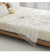 Summer Lightweight Chenille Knit Portable Throw Blanket - Sleep Galleria