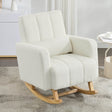 Teddy Velvet Rocking Chair With Pillow - Sleep Galleria