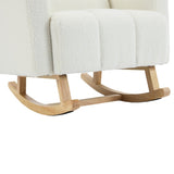 Teddy Velvet Rocking Chair With Pillow - Sleep Galleria
