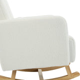 Teddy Velvet Rocking Chair With Pillow - Sleep Galleria