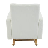 Teddy Velvet Rocking Chair With Pillow - Sleep Galleria