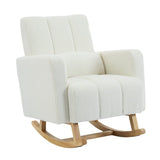 Teddy Velvet Rocking Chair With Pillow - Sleep Galleria