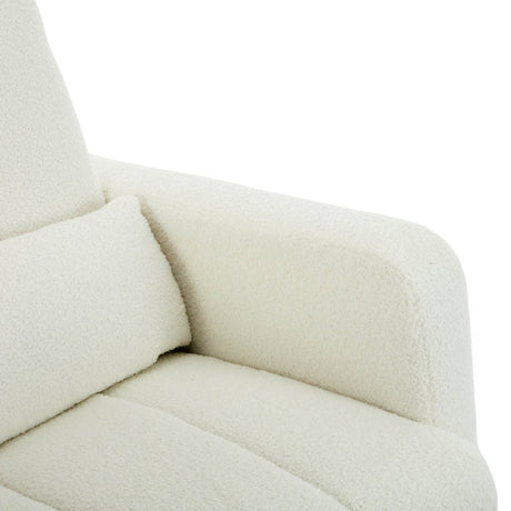 Teddy Velvet Rocking Chair With Pillow - Calmora - Sleep Galleria