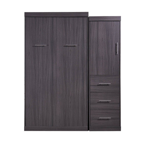 Twin Foldable Murphy Bed With Wardrobe And Drawers - Calmora - Sleep Galleria