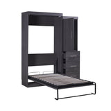 Twin Foldable Murphy Bed With Wardrobe And Drawers - Sleep Galleria