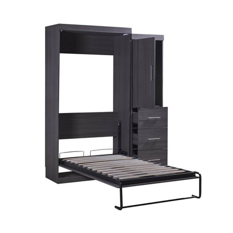 Twin Foldable Murphy Bed With Wardrobe And Drawers - Calmora - Sleep Galleria