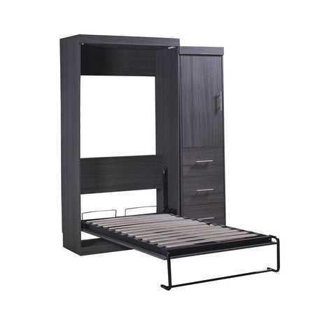 Twin Foldable Murphy Bed With Wardrobe And Drawers - Calmora - Sleep Galleria