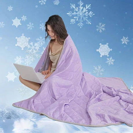 Ultra - Soft Lightweight Breathable Summer Cooling Blanket - Calmora - Sleep Galleria
