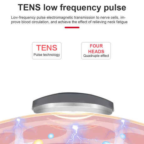 Electric Neck Shoulder TENS Pulse Massager With Heating - CAMMUO - Sleep Galleria