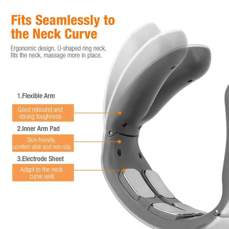 Electric Neck Shoulder TENS Pulse Massager With Heating - CAMMUO - Sleep Galleria