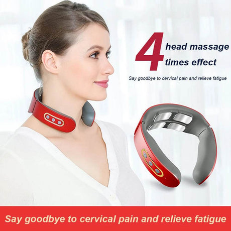 Electric Neck Shoulder TENS Pulse Massager With Heating - CAMMUO - Sleep Galleria
