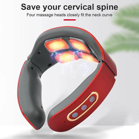 Electric Neck Shoulder TENS Pulse Massager With Heating - CAMMUO - Sleep Galleria