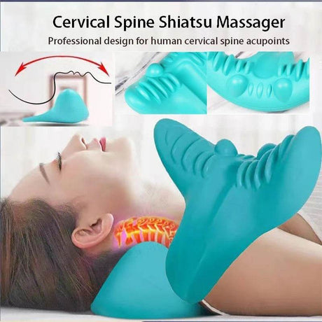 Ergonomic Neck Massage Pillow Cervical Traction Device - CAMMUO - Sleep Galleria