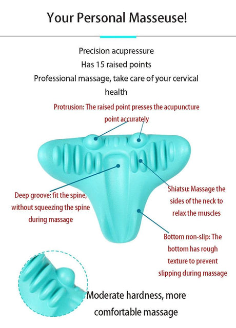 Ergonomic Neck Massage Pillow Cervical Traction Device - CAMMUO - Sleep Galleria