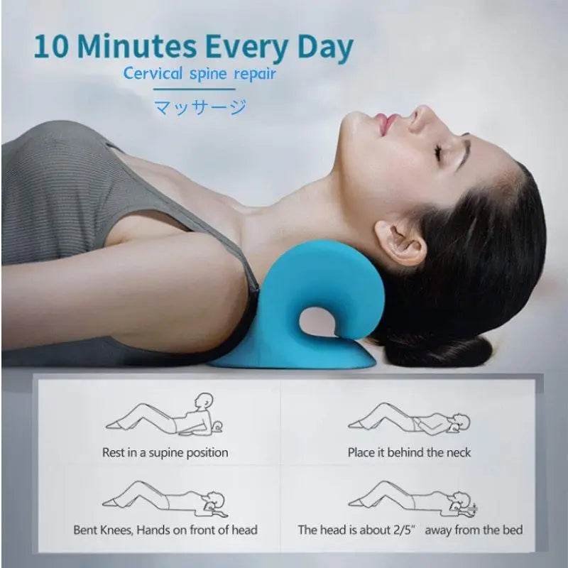 Ergonomic Neck Massage Pillow Cervical Traction Device - CAMMUO - Sleep Galleria