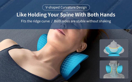 Ergonomic Neck Massage Pillow Cervical Traction Device - CAMMUO - Sleep Galleria