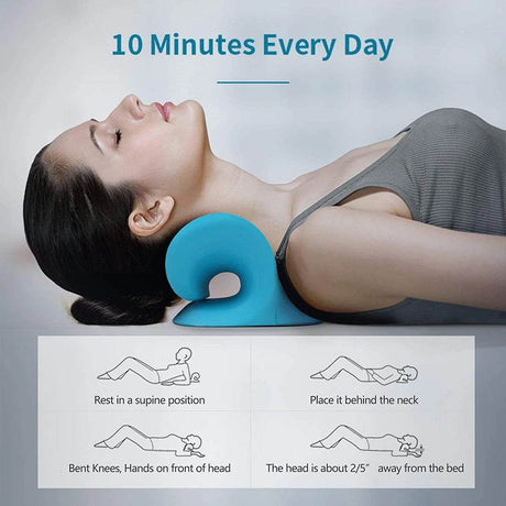 Ergonomic Neck Massage Pillow Cervical Traction Device - CAMMUO - Sleep Galleria