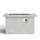 Modern Gray Concrete Propane Outdoor Fire Pit Table