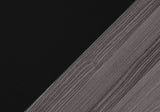 Contemporary 42-Inch Black Grey Particle Board TV Stand - Sleep Galleria