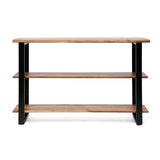 Handcrafted Modern Industrial MDF Metal Media Console Table - Sleep Galleria