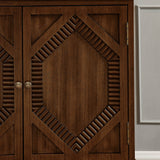 Mid Century Modern Walnut Storage Sideboard Cabinet - Sleep Galleria