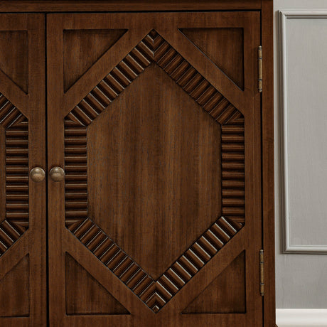 Mid Century Modern Walnut Storage Sideboard Cabinet - Sleep Galleria