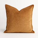 Velvet Mocha Glow Plush Throw Pillow 20-Inch