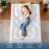 【Bedlore】Mattress Topper, Thick Pillow Top Pad for Back Pain Relief, Cooling Soft Mattress Cover with Deep Pockets 6-18 Inch