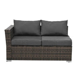 4-Piece Brown PE Rattan Outdoor Patio Furniture Set - Sleep Galleria