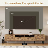 Mid Century Modern TV Stand With Storage Drawers - Sleep Galleria