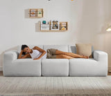 Modular L-Shaped Polyester Sectional Sofa With Deep Seat - Sleep Galleria