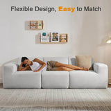 Modular L-Shaped Polyester Sectional Sofa With Deep Seat - Sleep Galleria