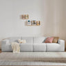 Modular L-Shaped Polyester Sectional Sofa With Deep Seat - Sleep Galleria