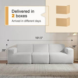 Modular L-Shaped Polyester Sectional Sofa With Deep Seat - Sleep Galleria