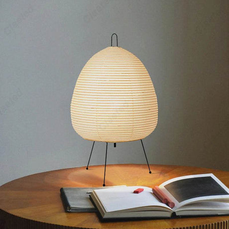 Japanese Rice Paper Tripod Led Table Lamp - Claeted - Sleep Galleria