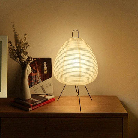 Japanese Rice Paper Tripod Led Table Lamp - Claeted - Sleep Galleria