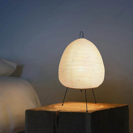 Japanese Rice Paper Tripod Led Table Lamp - Claeted - Sleep Galleria